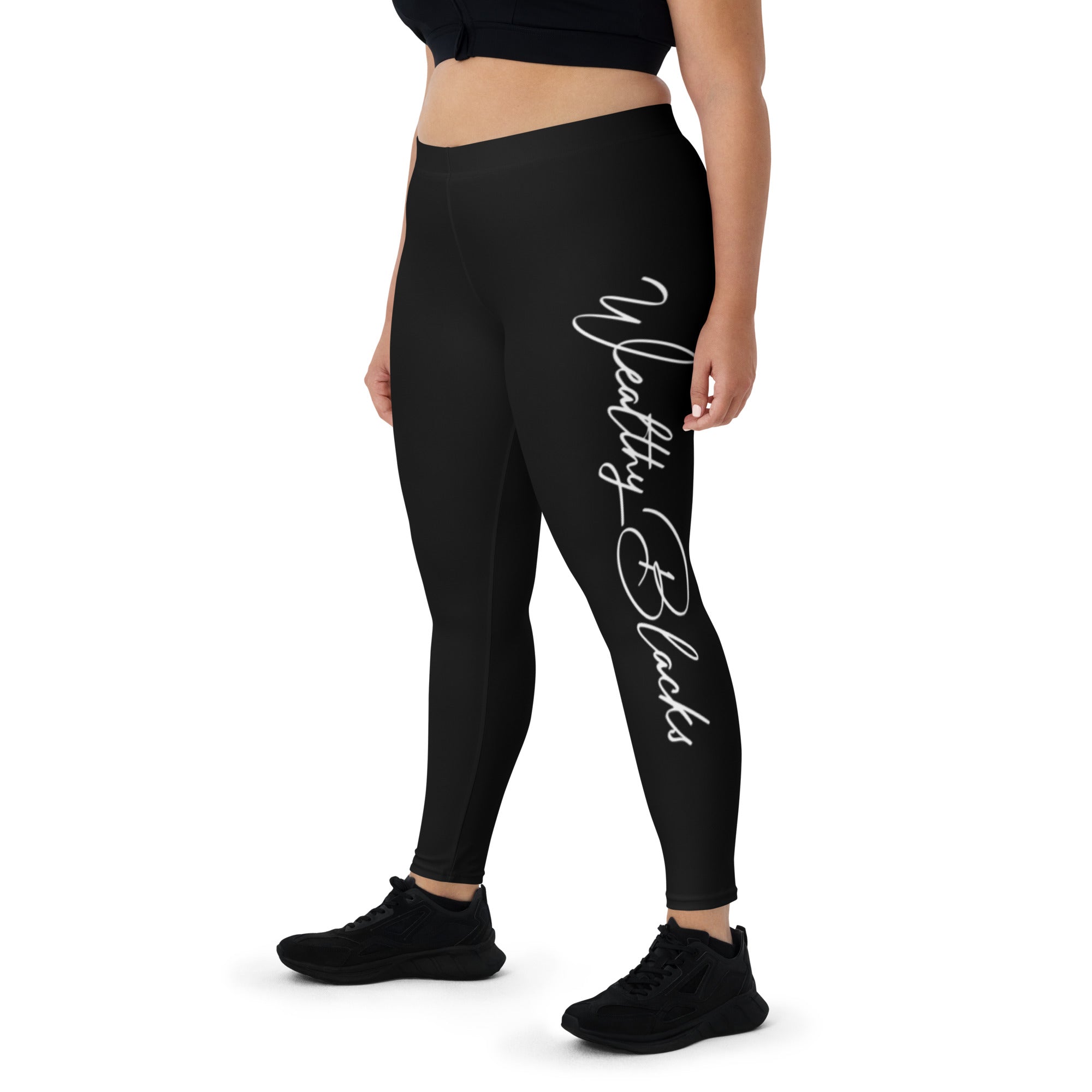 Wealthy Ethics Underline Black Women's Cut & Sew Casual Leggings –  WealthyEthics