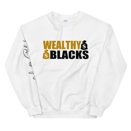 Black/Gold Wealthy Stack Unisex Sweatshirt