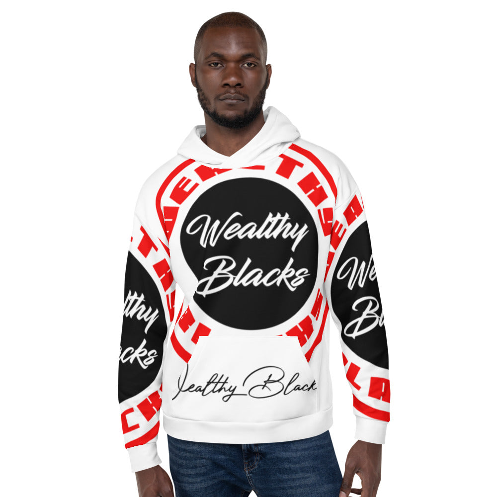 Wealthy blacks All out 2 tone redUnisex Hoodie