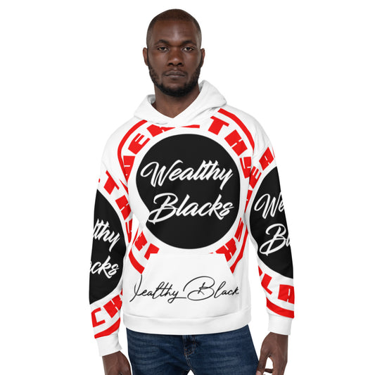 Wealthy blacks All out 2 tone redUnisex Hoodie