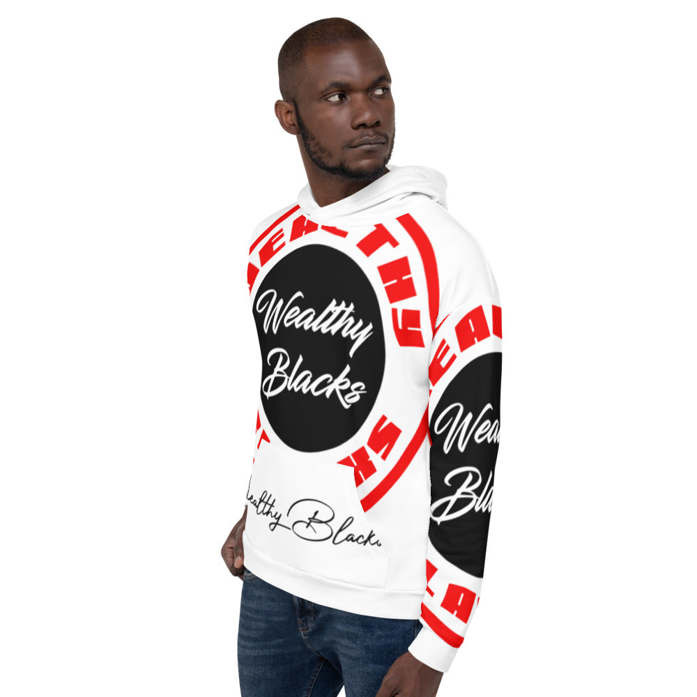 Wealthy blacks All out 2 tone redUnisex Hoodie