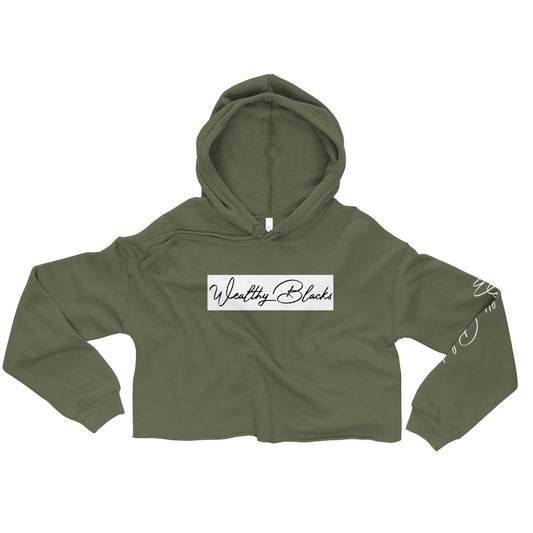 Wealthy Blacks Box Signature Crop Hoodie